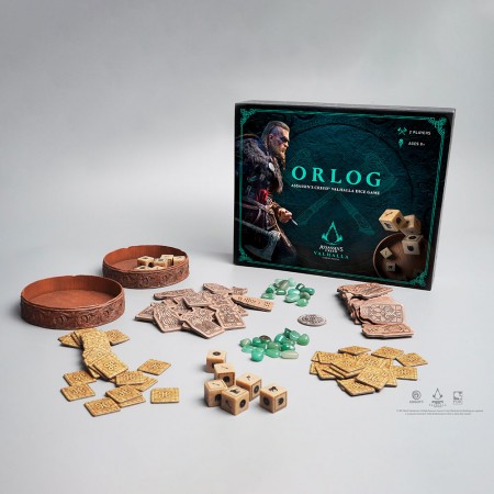 Assassin's Creed: Valhalla Orlog Dice Game Setup